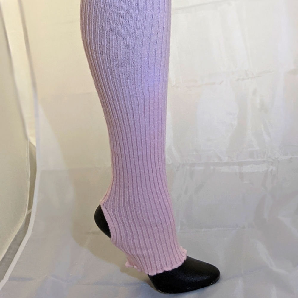 Pink Knit Ribbed leg warmers - multiple lengths available